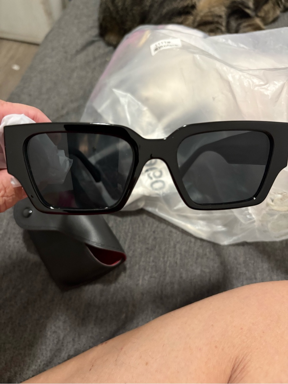 Classic Black Square Sunglasses for Women